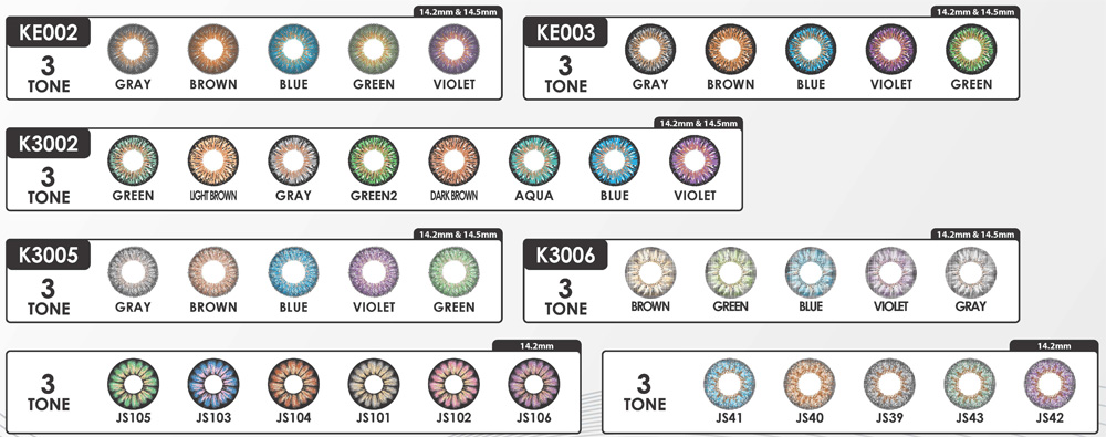 Cosmetic Color Contact Lens (3tone)